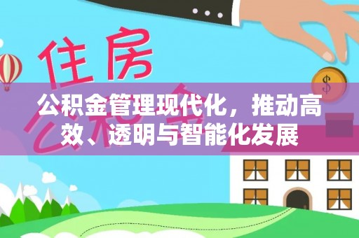 周村公积金管理现代化，推动高效、透明与智能化发展