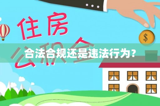 周村合法合规还是违法行为？